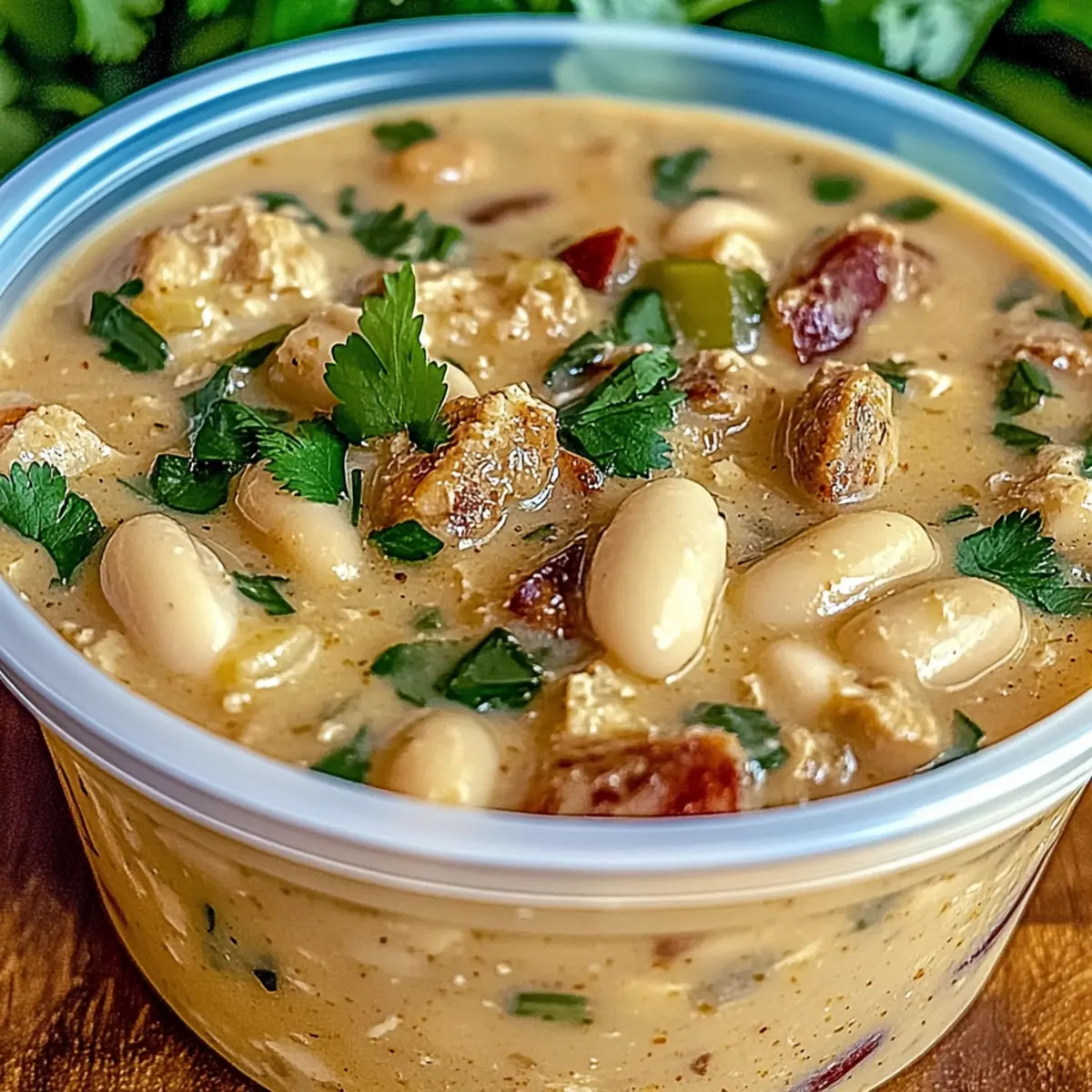 Cozy Cajun White Chicken Chili