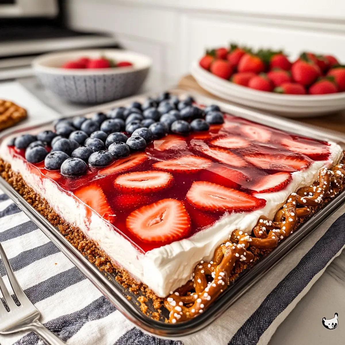 BEST Strawberry Pretzel Jello Salad