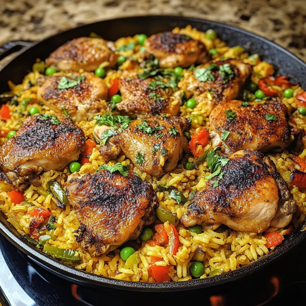 Easy Caribbean Chicken and Rice One-Pan Meal