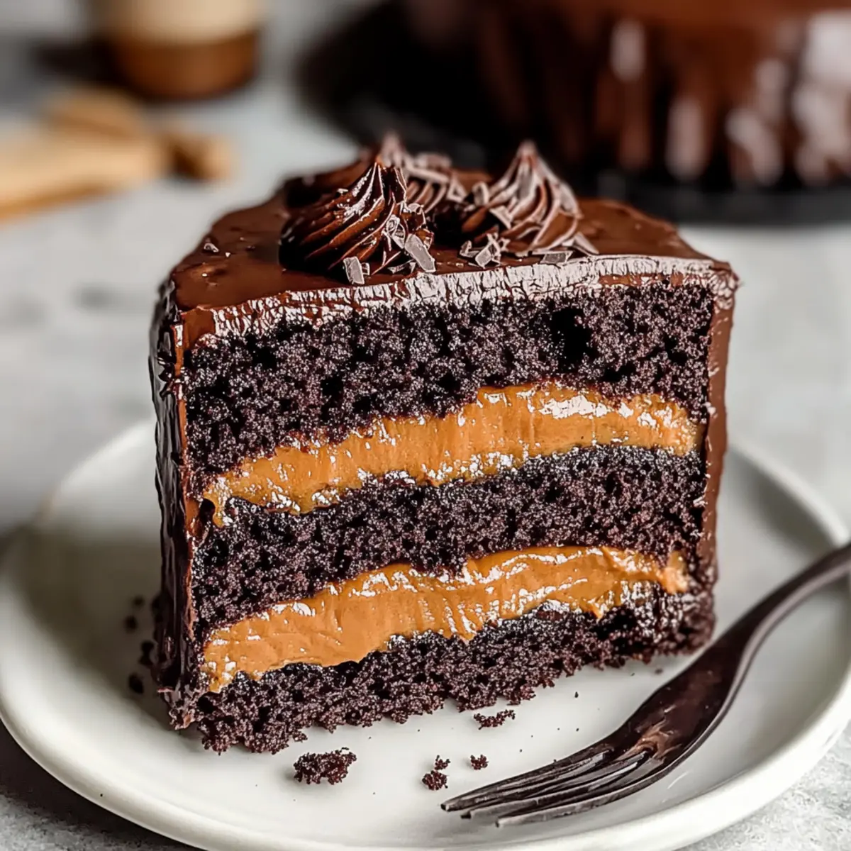 Chocolate Dulce de Leche Cake