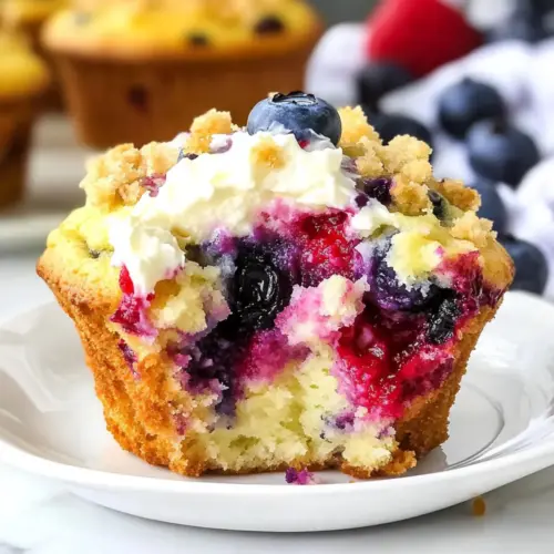 Berry Cream Cheese Muffins