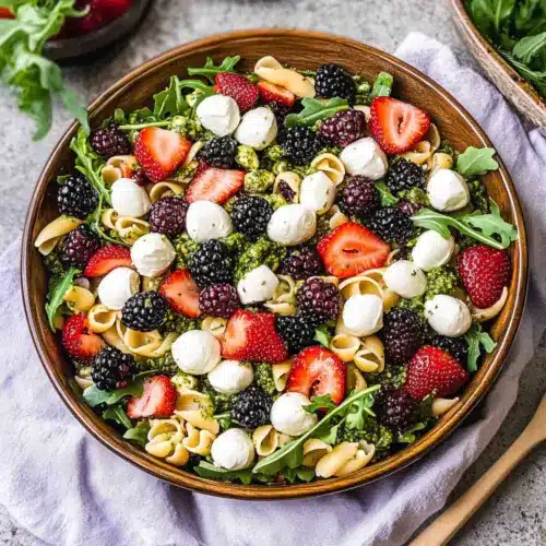 Berry Pesto Pasta Salad