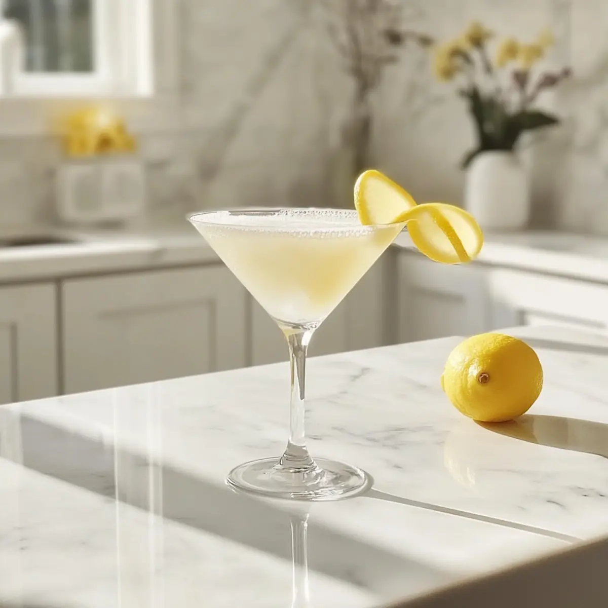 Lemon Drop Martini Mocktail