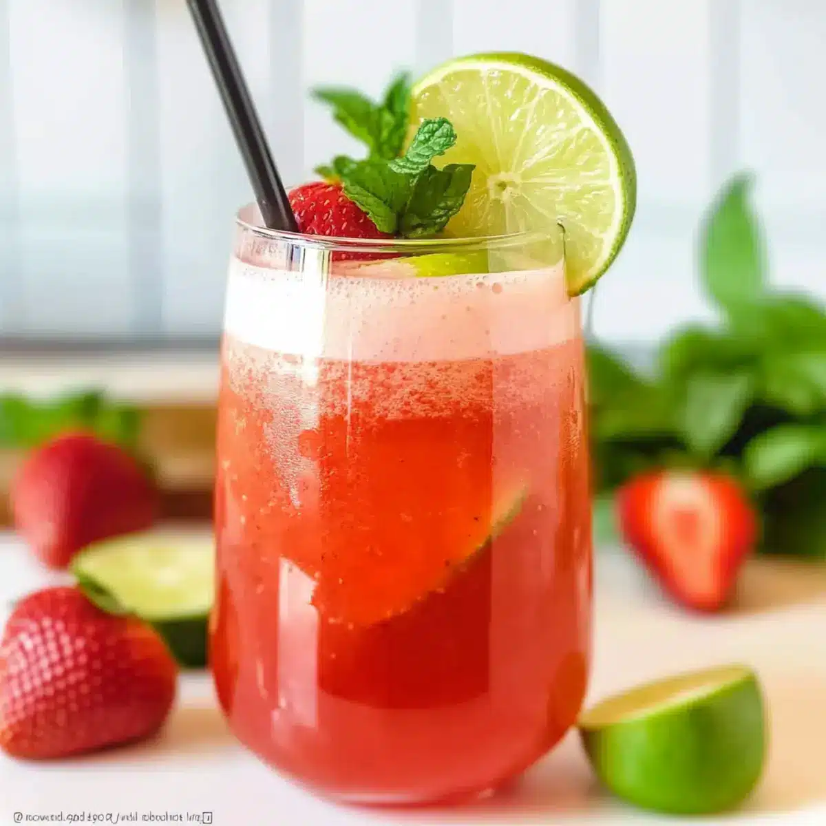 Strawberry Lime Water