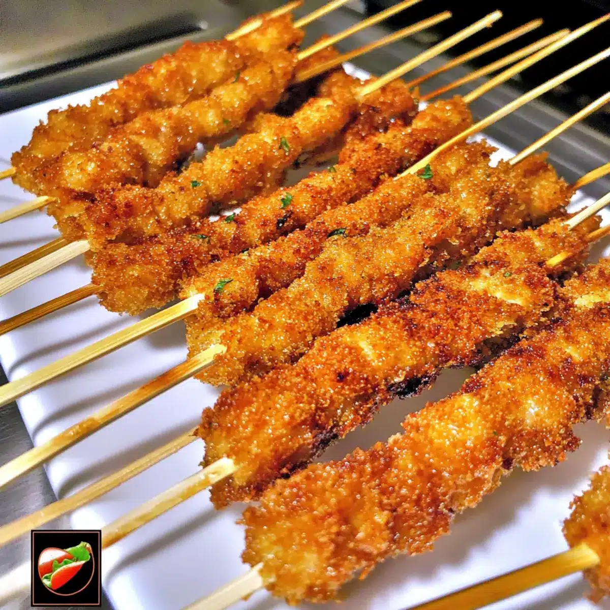 Breaded Chicken Skewers
