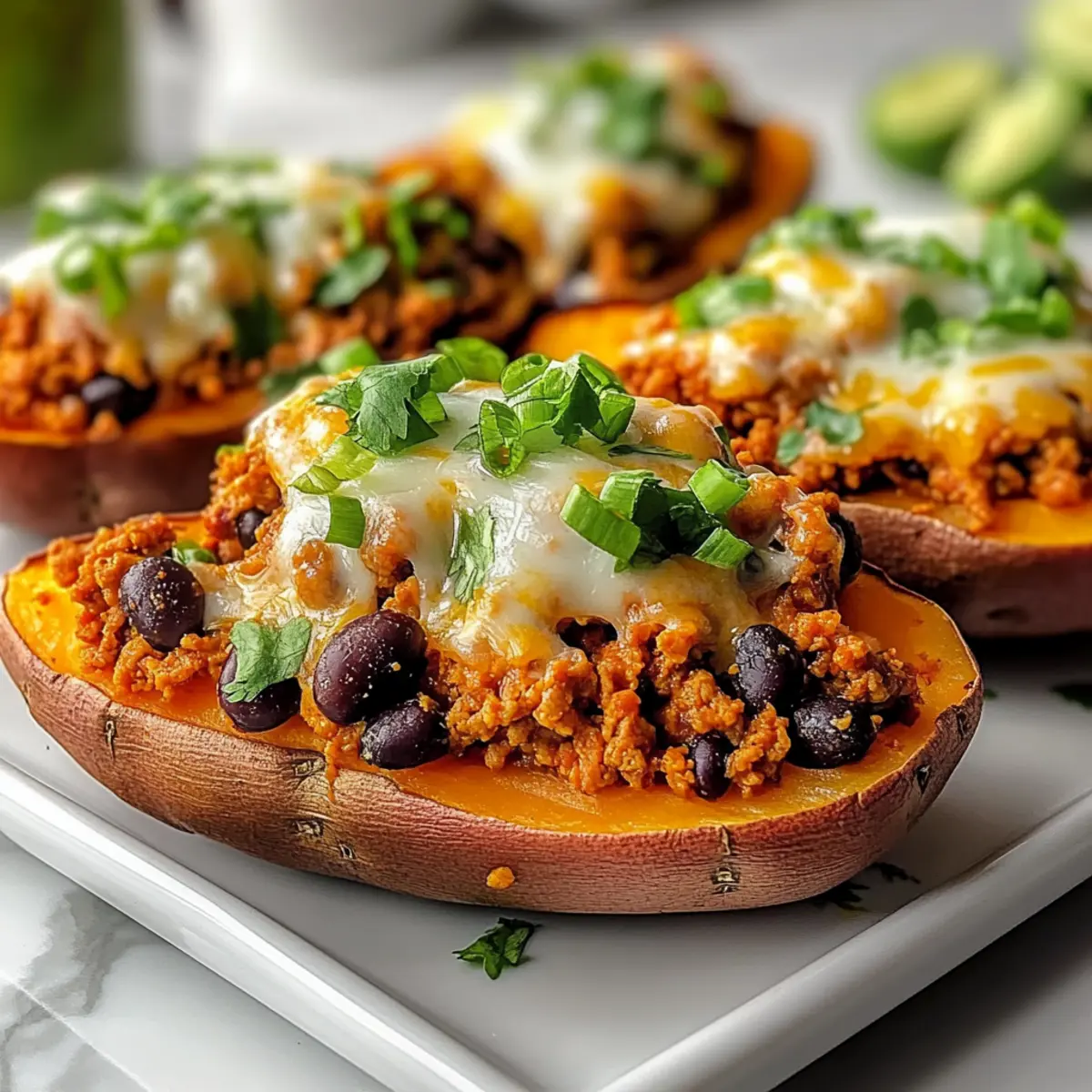 Protein Loaded Sweet Potato Boats