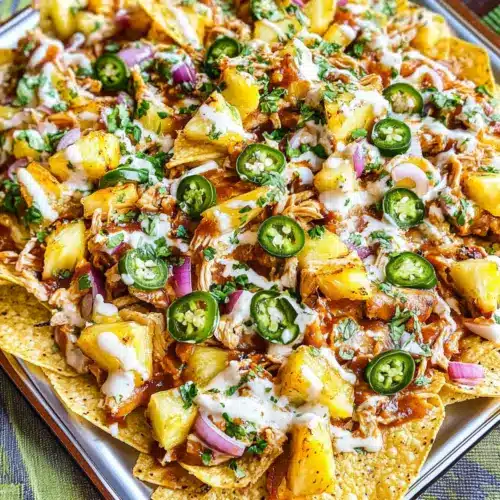 BBQ Chicken and Grilled Pineapple Nachos