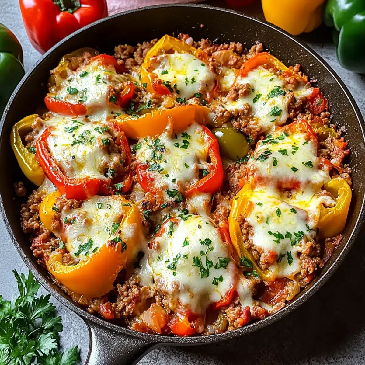 Unstuffed Pepper Skillet