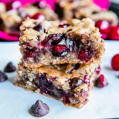 Chocolate Chip Cherry Bars