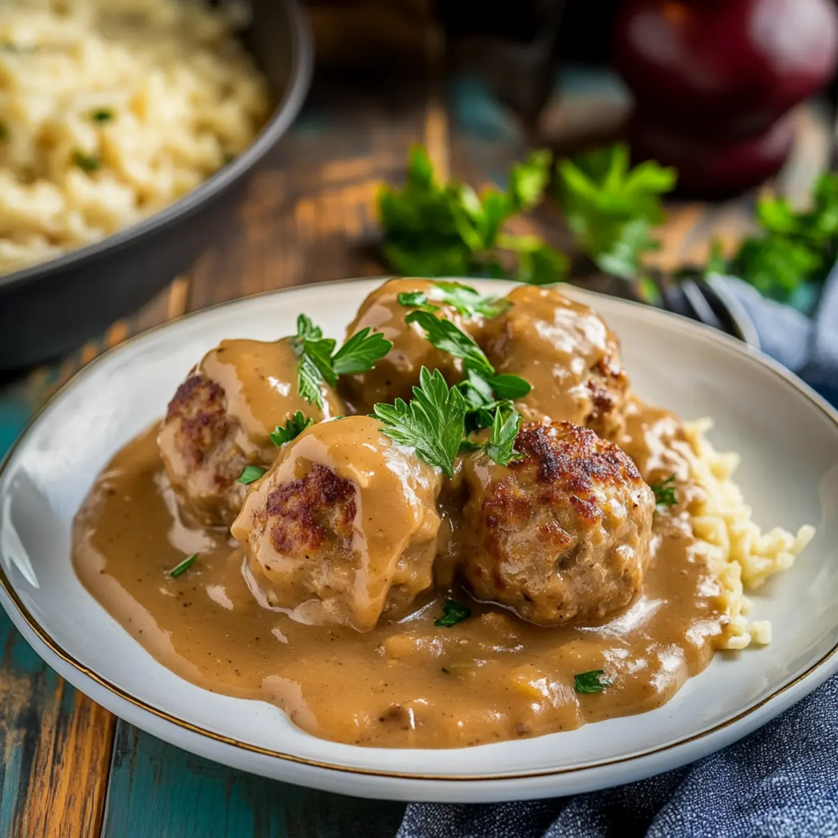 Classic Swedish Meatballs with Creamy Gravy