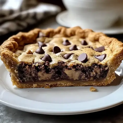 Easy Chocolate Chip Cookie Pie