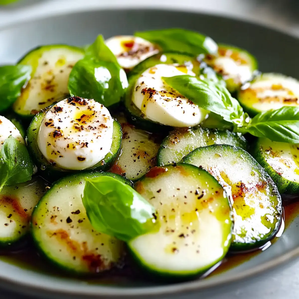 Refreshing Cucumber Caprese Salad