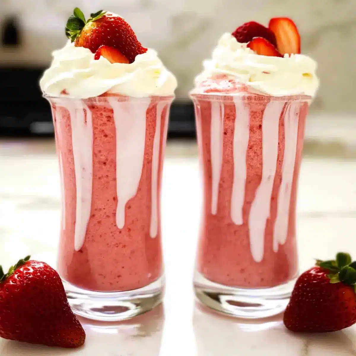 Quick Strawberry Frappuccino (Starbucks Inspired)