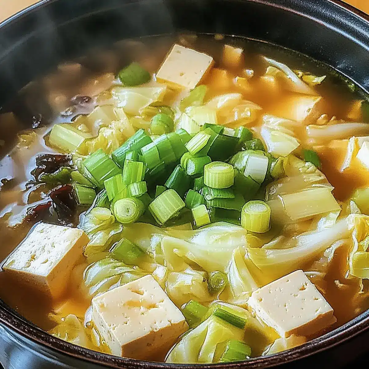 Napa Cabbage Tofu Soup