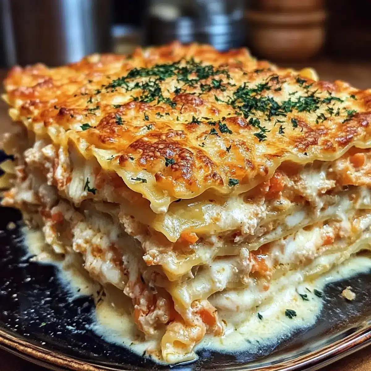 Creamy Shrimp Crab Lasagna Bliss