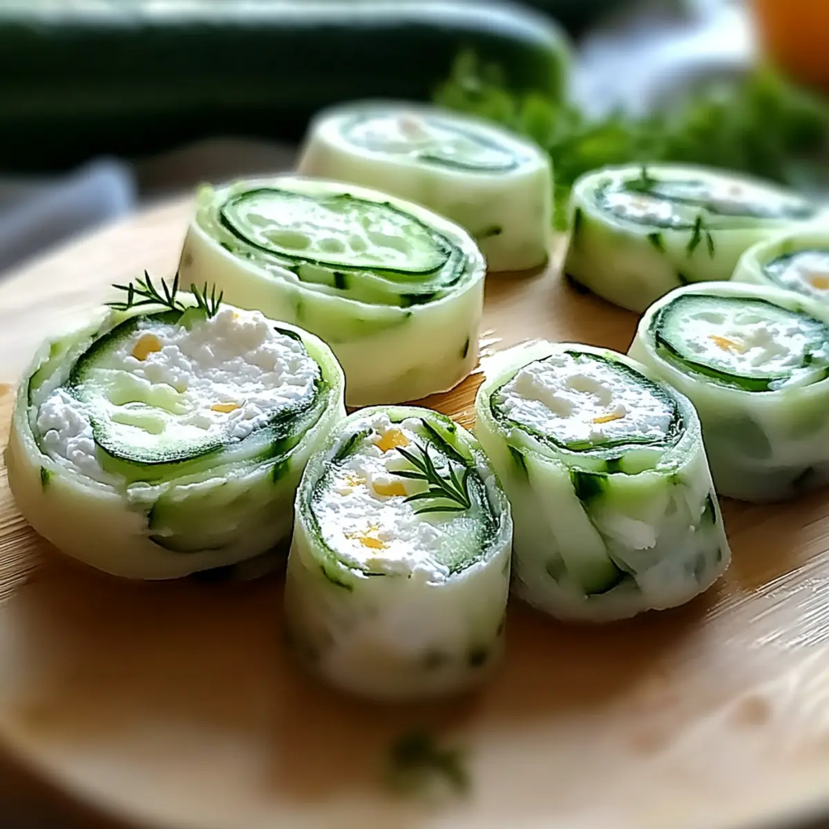Cucumber Cottage Cheese Wraps