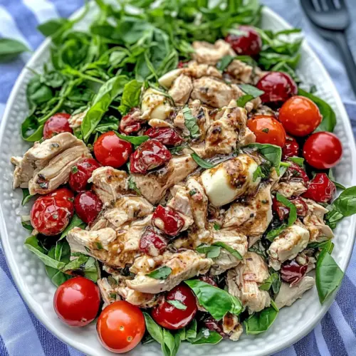 Balsamic Caprese Chicken Salad