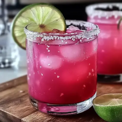 Sweet Prickly Pear Margarita Mocktail