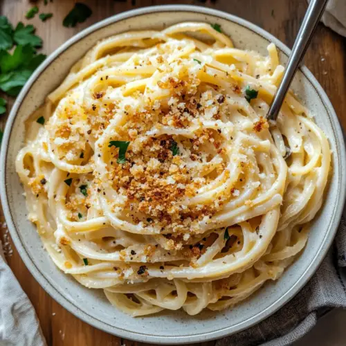 Creamy Vegan Caramelized Onion Pasta