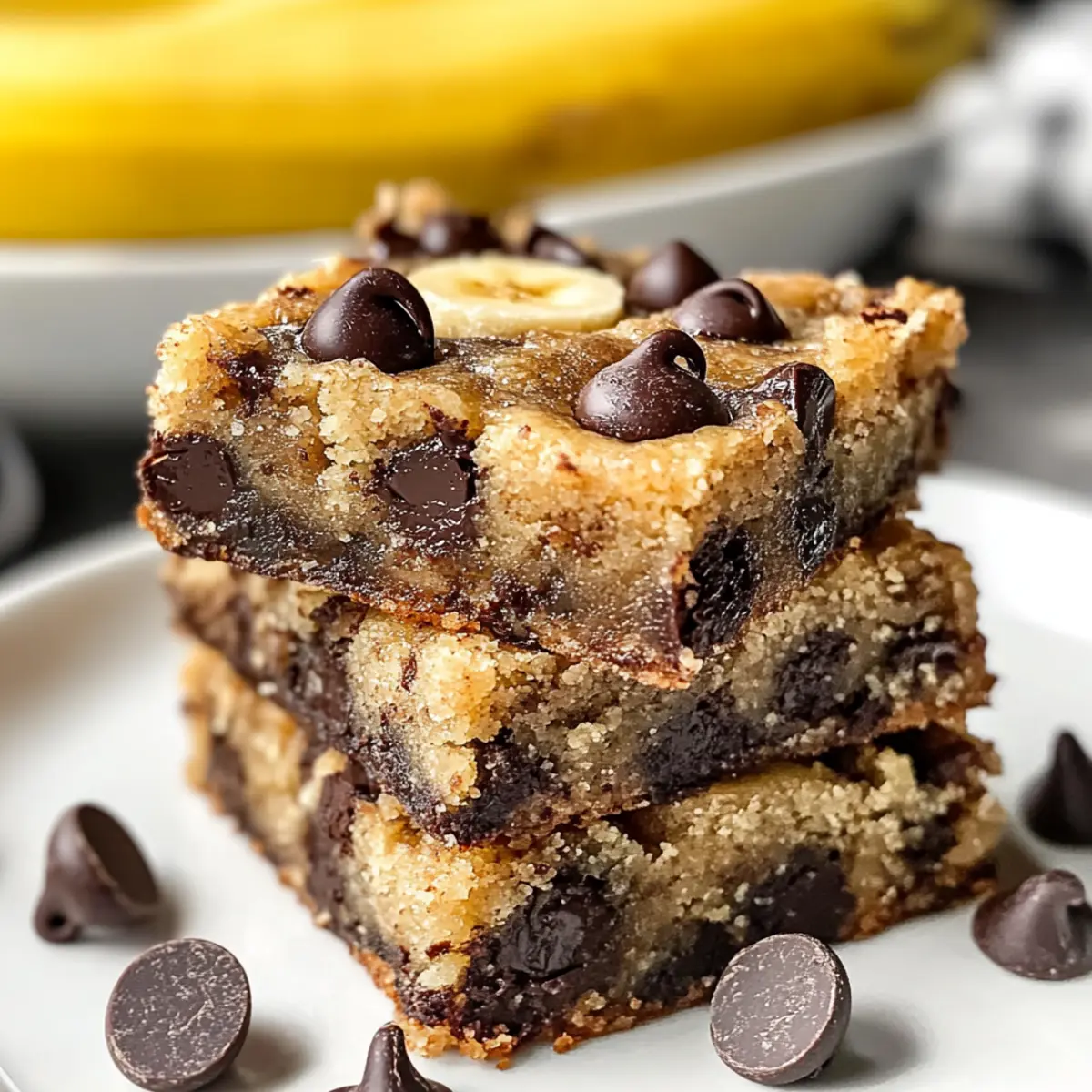 Banana Chocolate Chip Bars