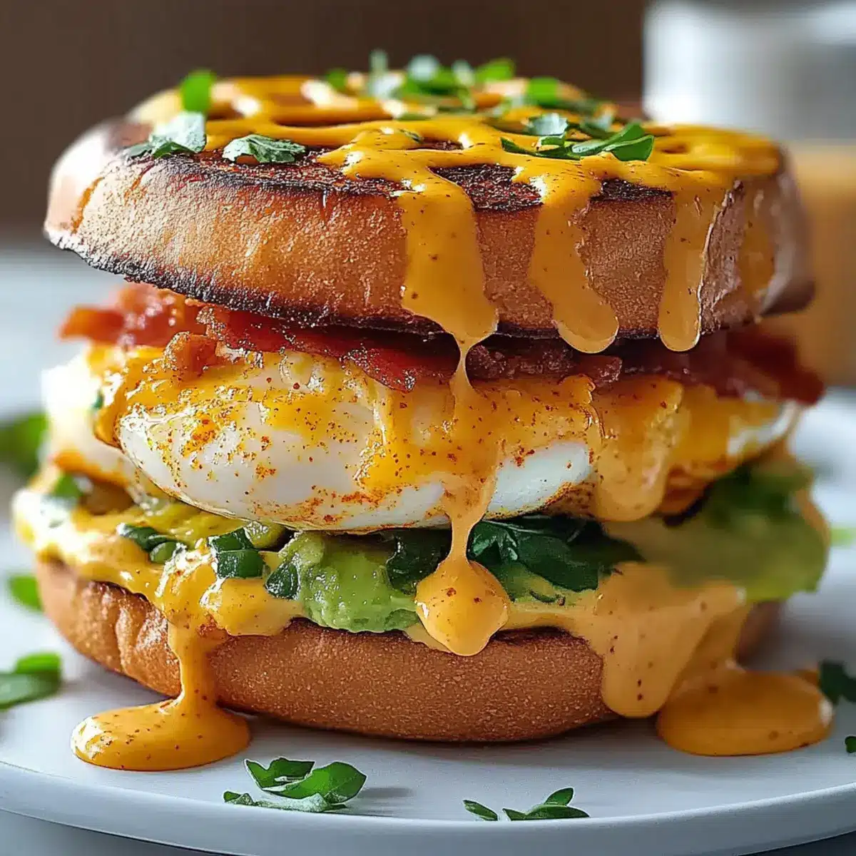 Spicy Chipotle Egg Breakfast Sandwiches