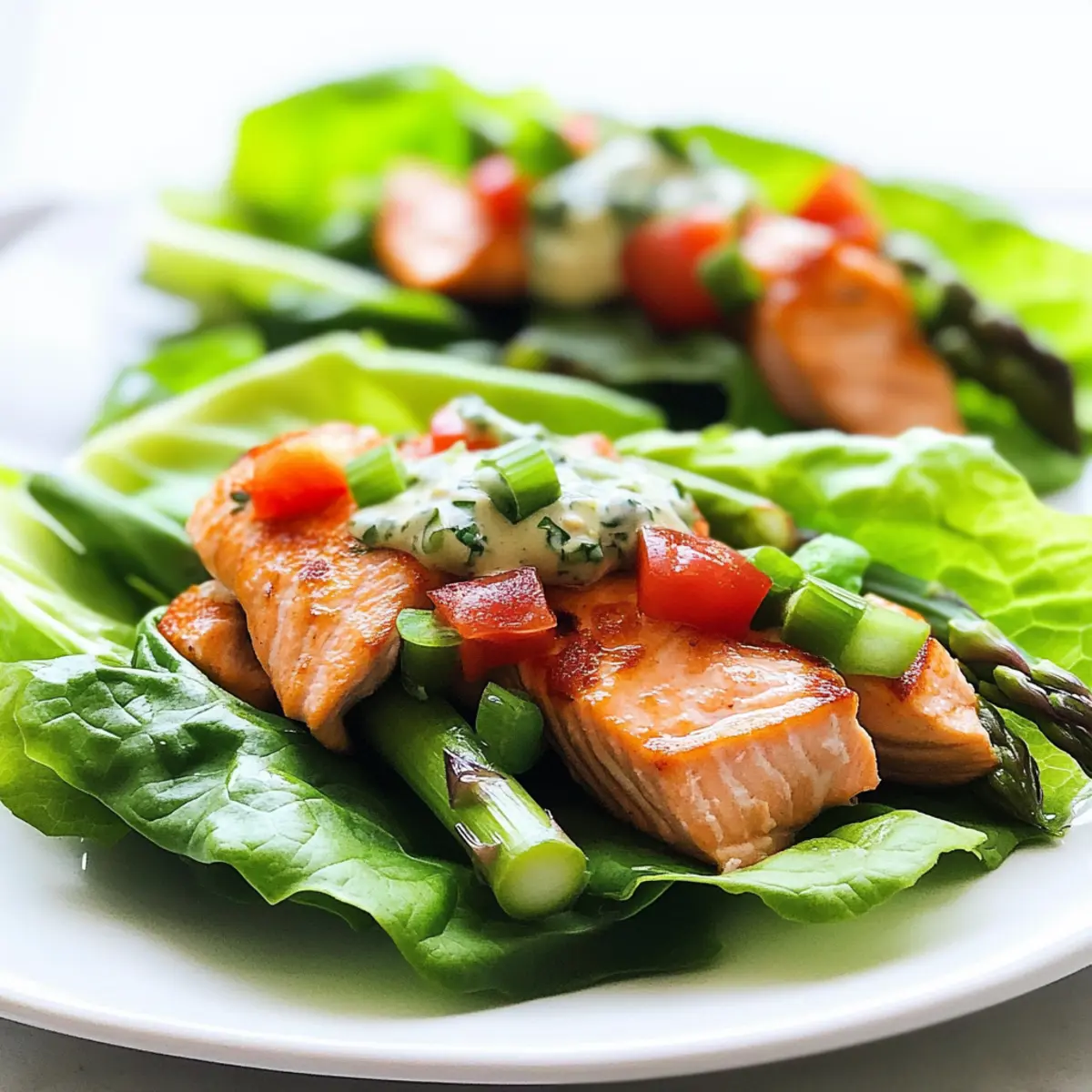 Clean Eating Salmon Lettuce Wraps