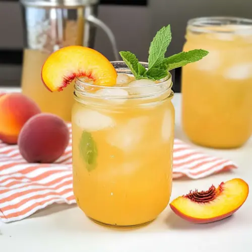 Homemade Peach Lemonade