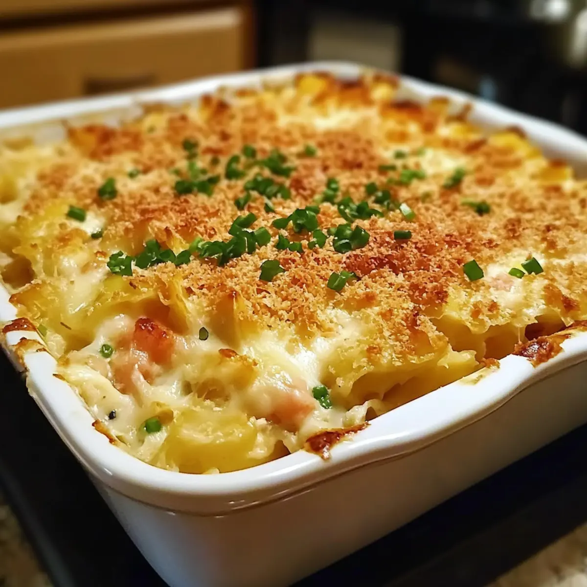 Cheesy Crab Rangoon Casserole