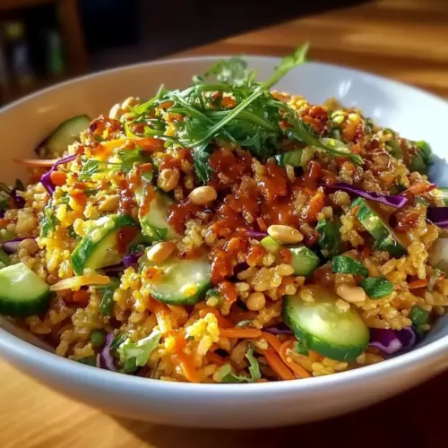 Crispy Rice Salad with Peanut