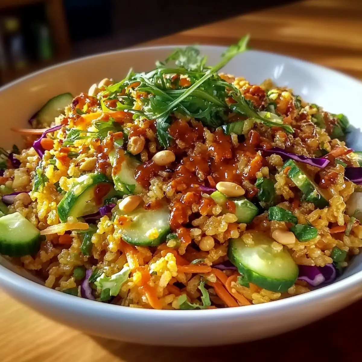 Crispy Rice Salad with Peanut