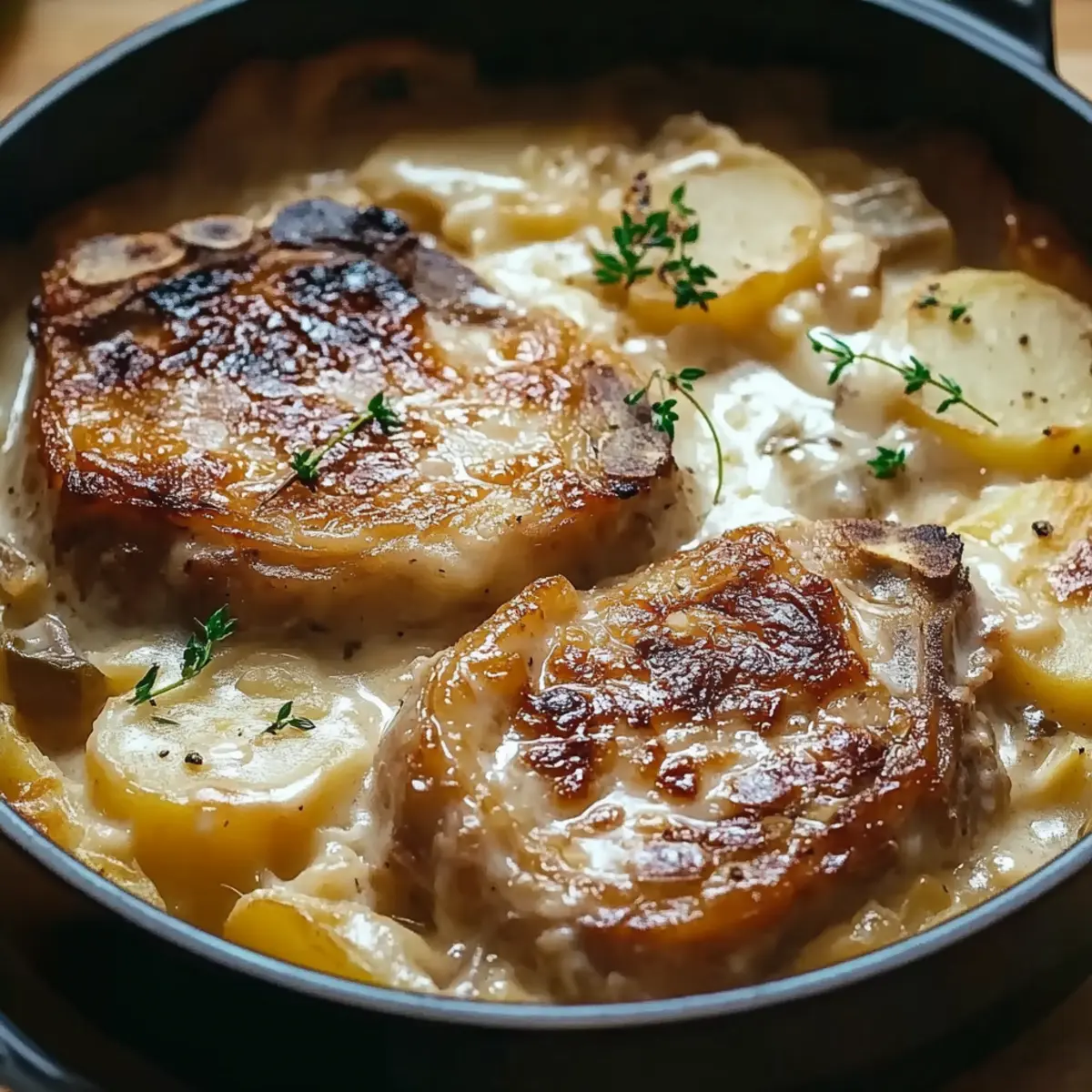 Pork Chop Scalloped Potato Casserole