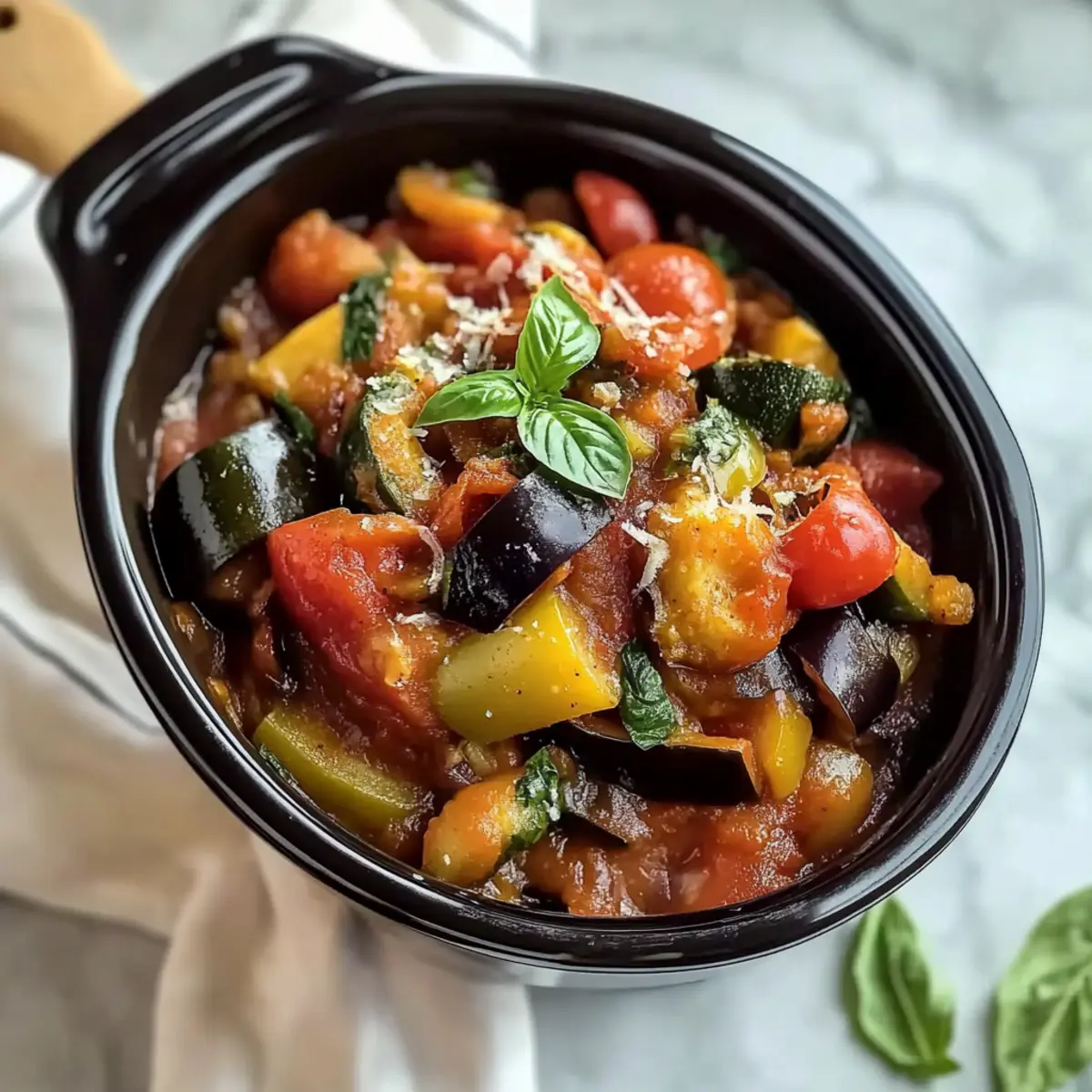 Herbed Crockpot Ratatouille