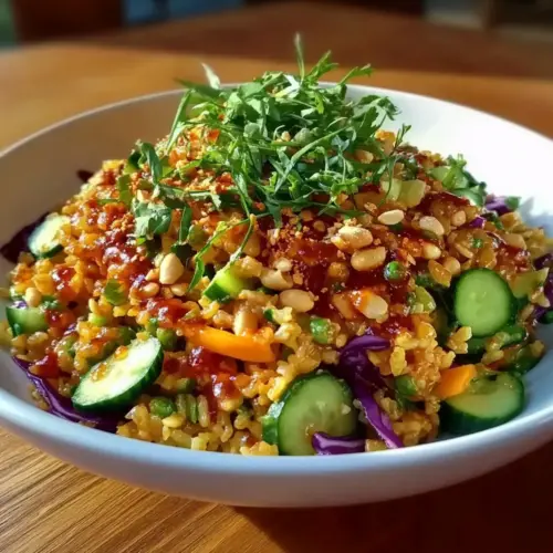 Crispy Rice Salad with Peanut