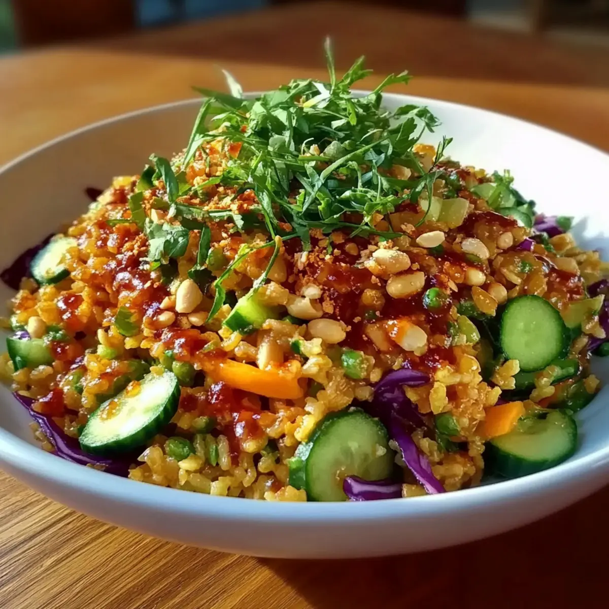 Crispy Rice Salad with Peanut