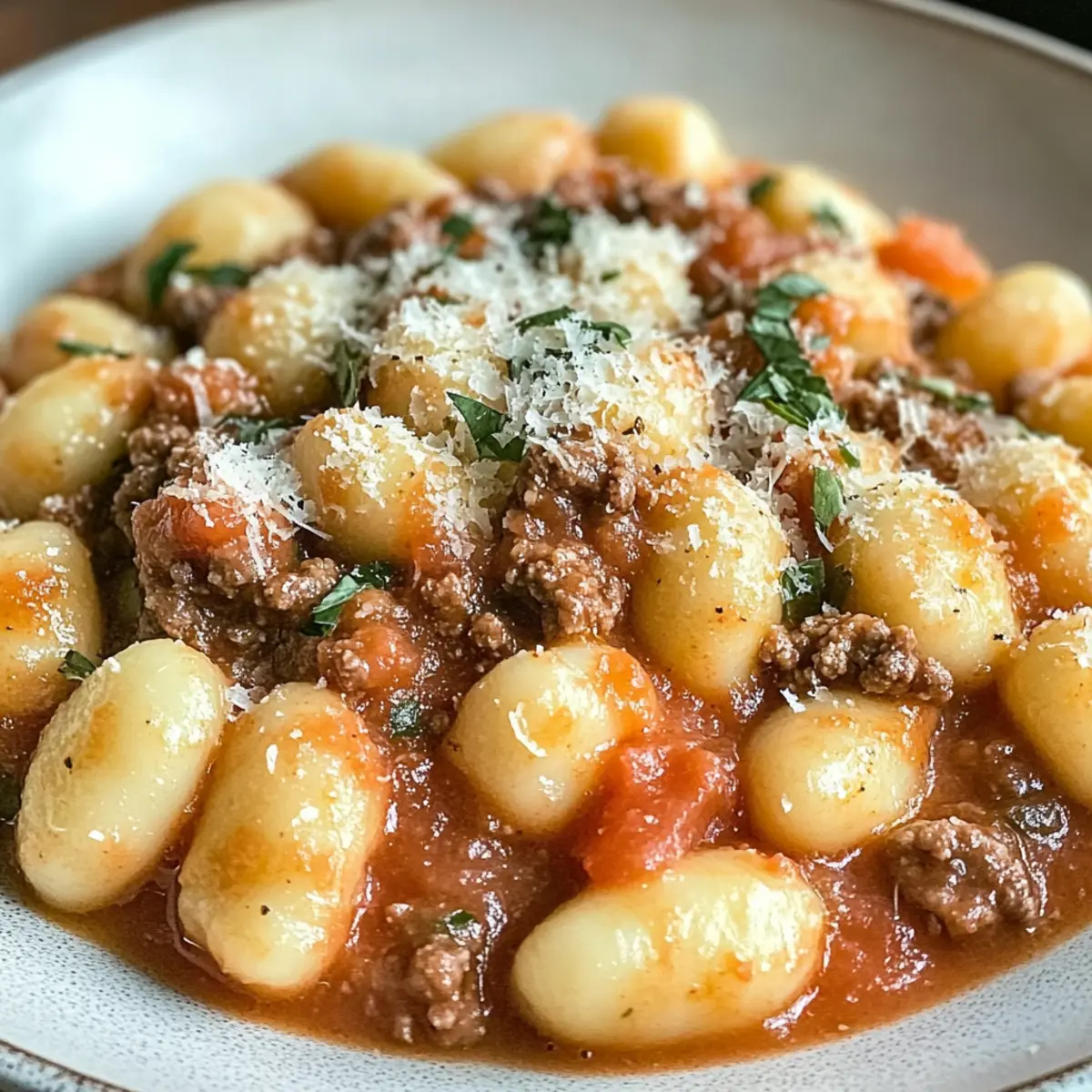Ground Beef Gnocchi