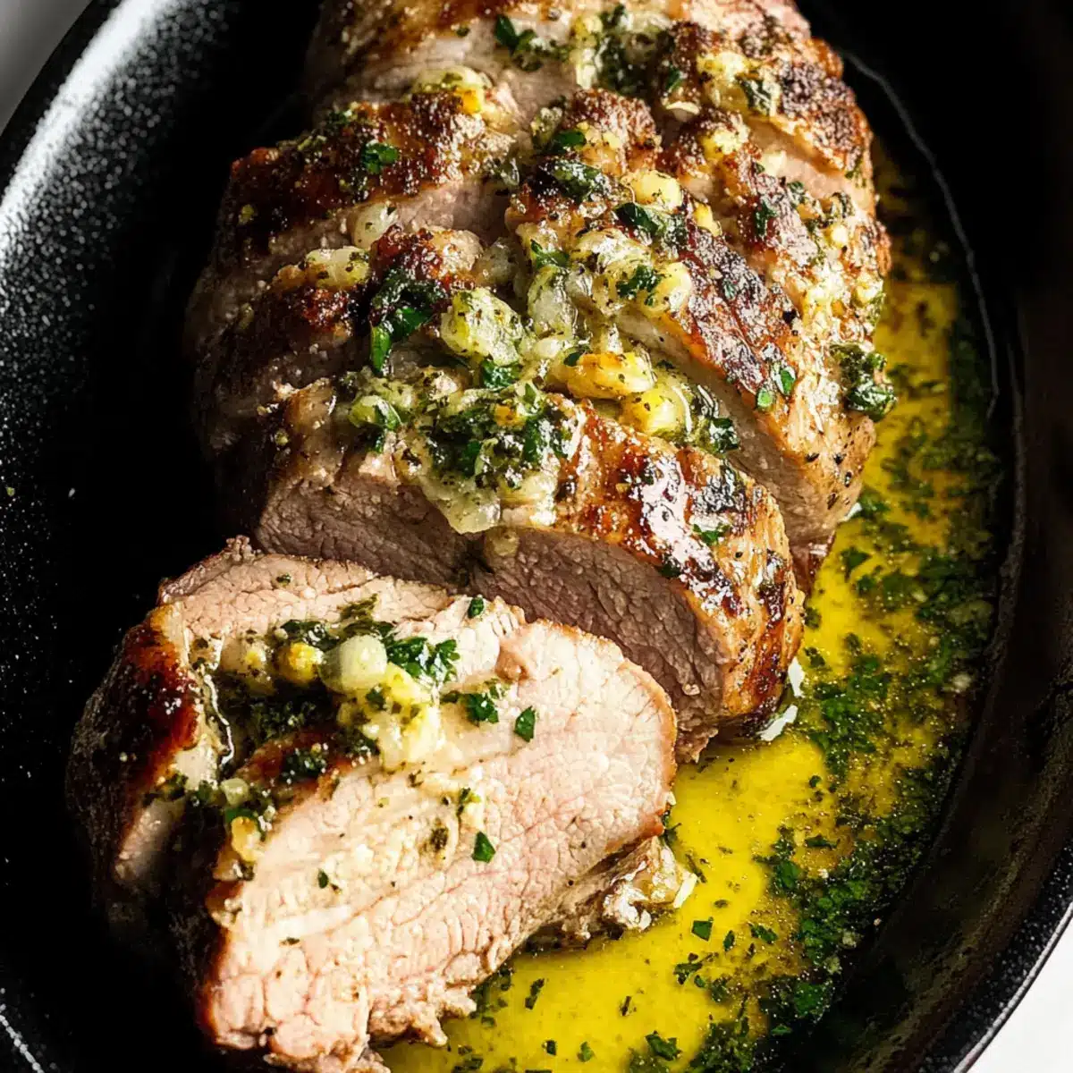Keto Pork Tenderloin with Garlic Herb Butter 🥩