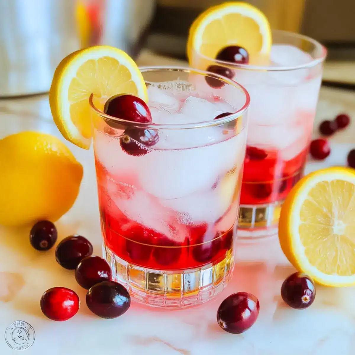 Keto Cranberry Lemon Spritzer
