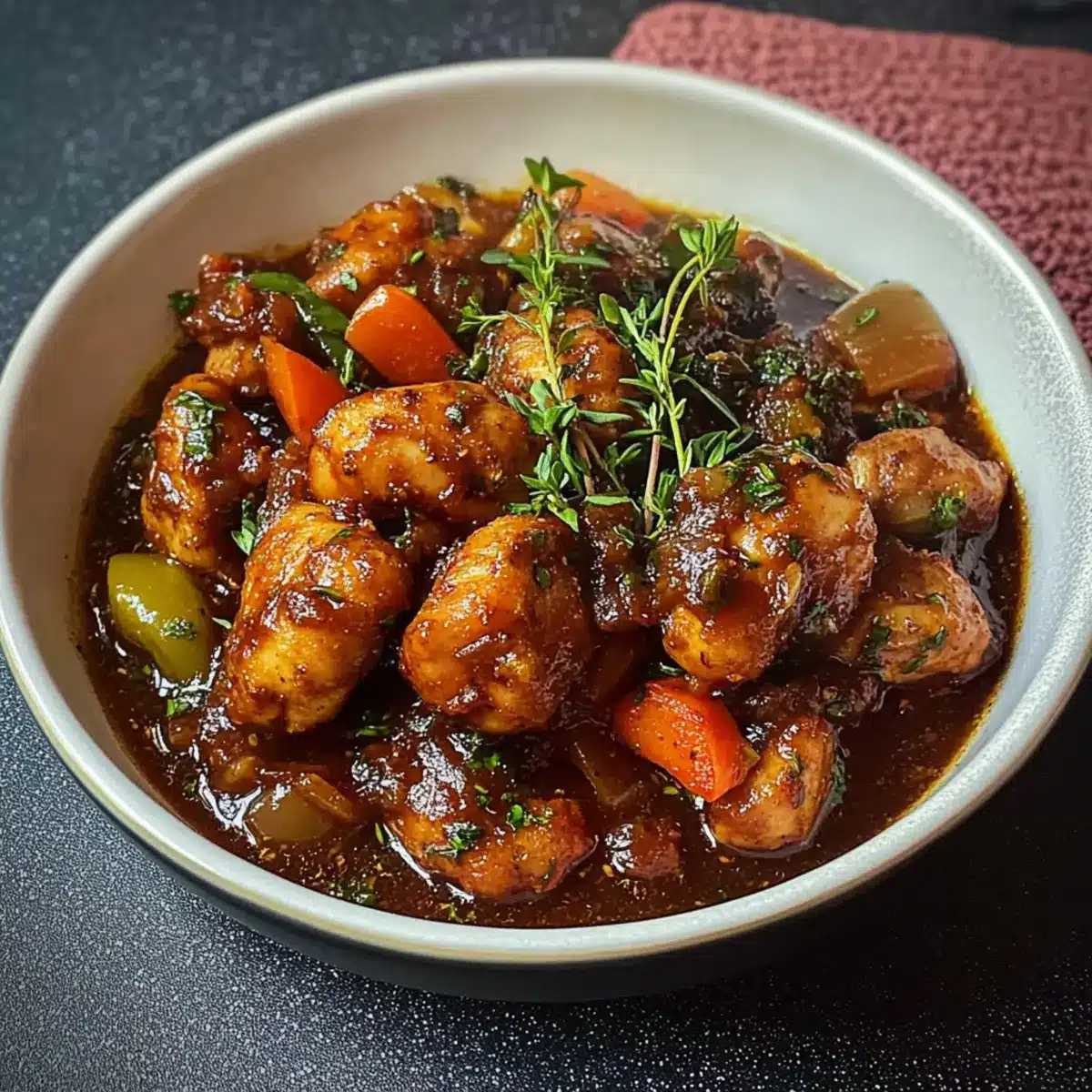 Boneless Brown Stew Chicken