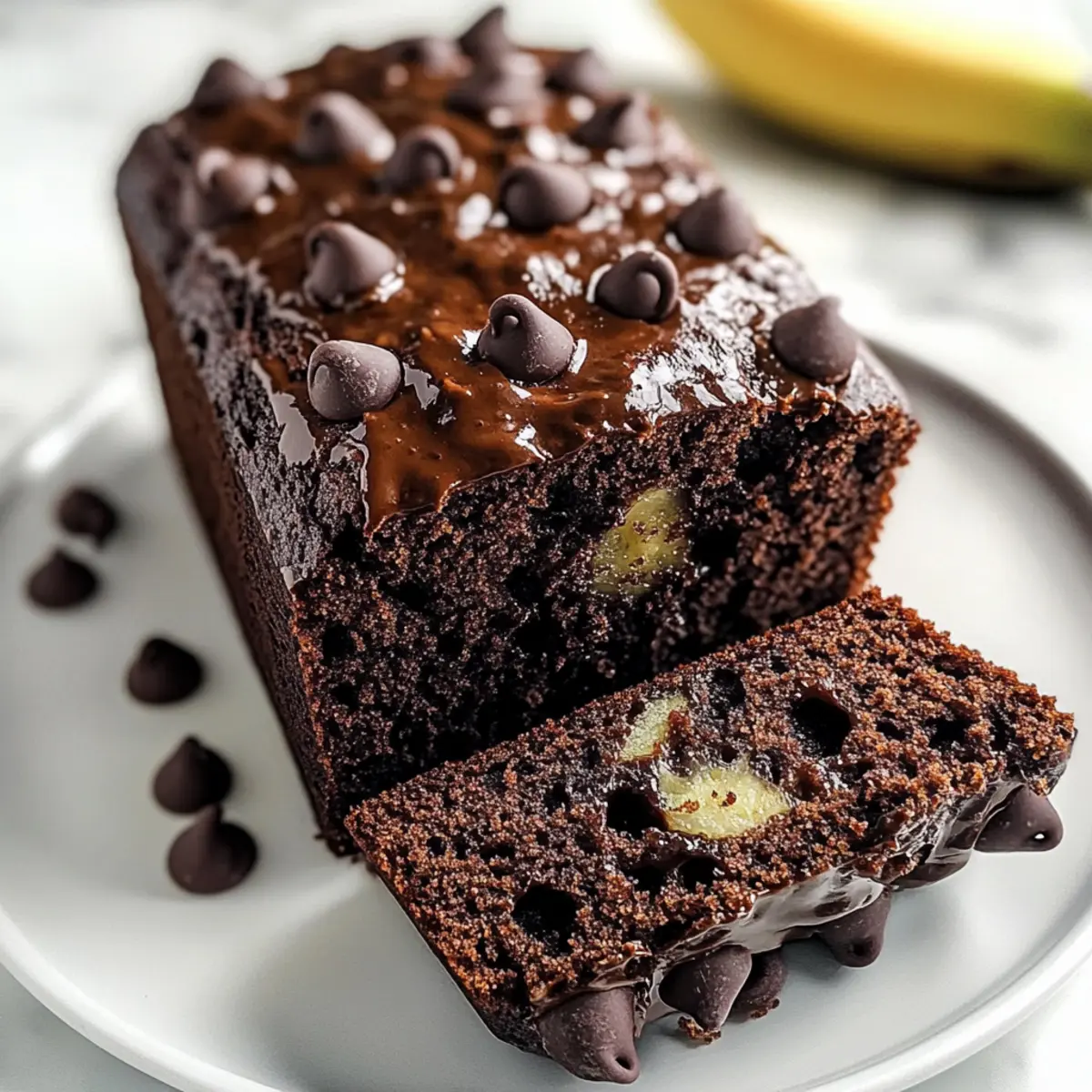 Healthy Chocolate Banana Bread