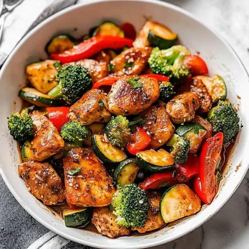One Pot Chicken and Vegetables Skillet