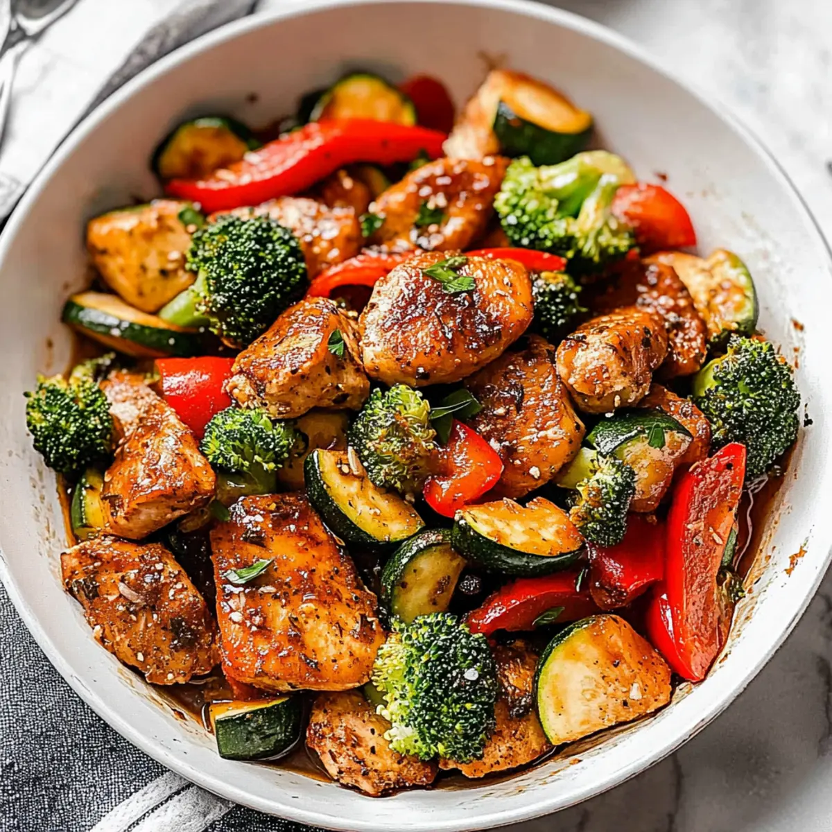 One Pot Chicken and Vegetables Skillet