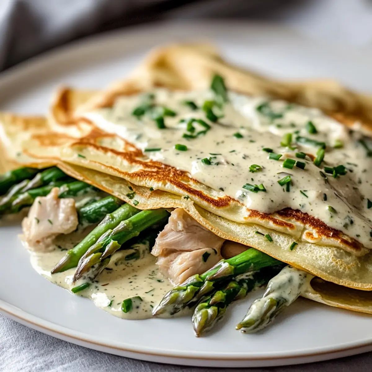 Best Chicken & Asparagus Crepes: Creamy, Savory Dinner
