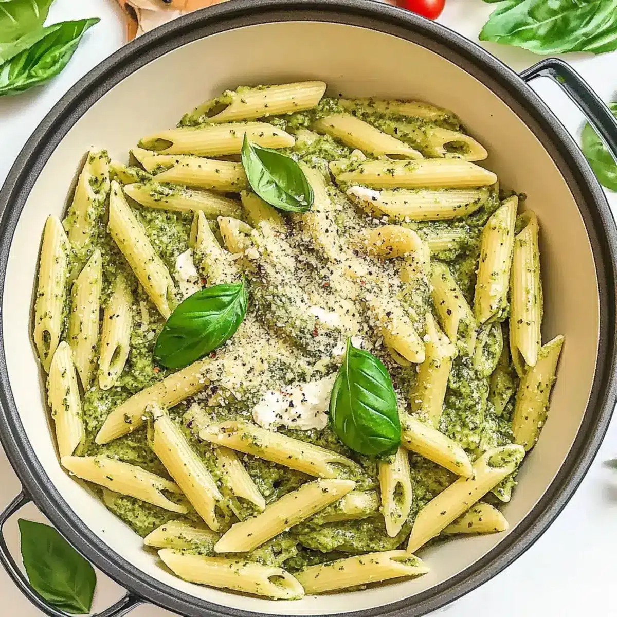Creamy Pesto Ricotta Pasta