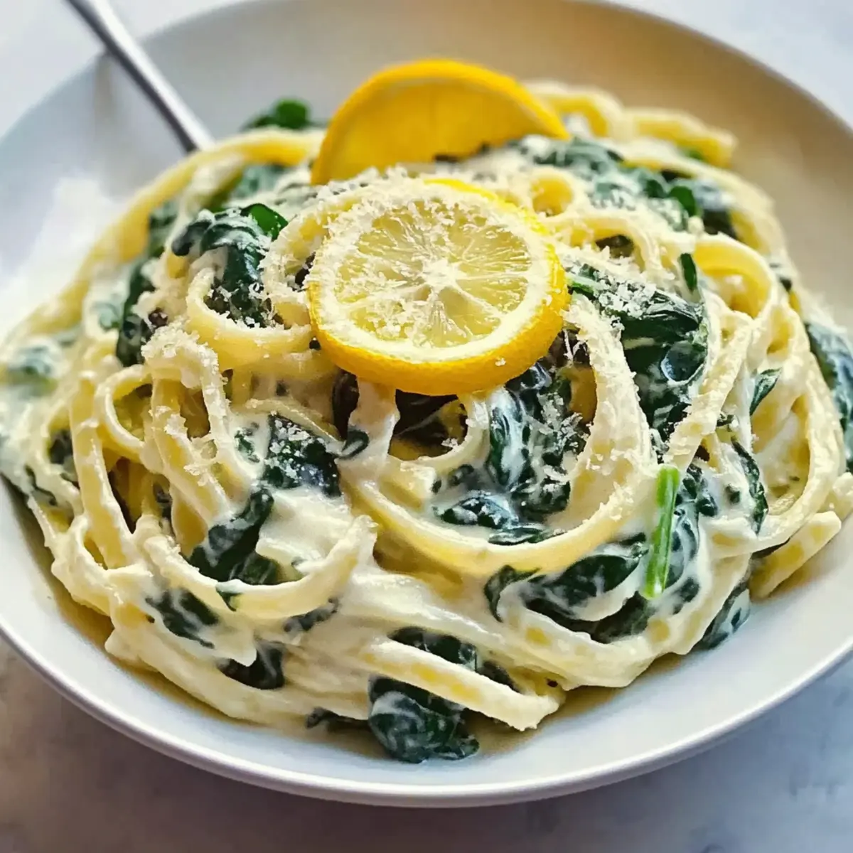 Creamy Lemon Ricotta Pasta & Spinach in 15 Minutes