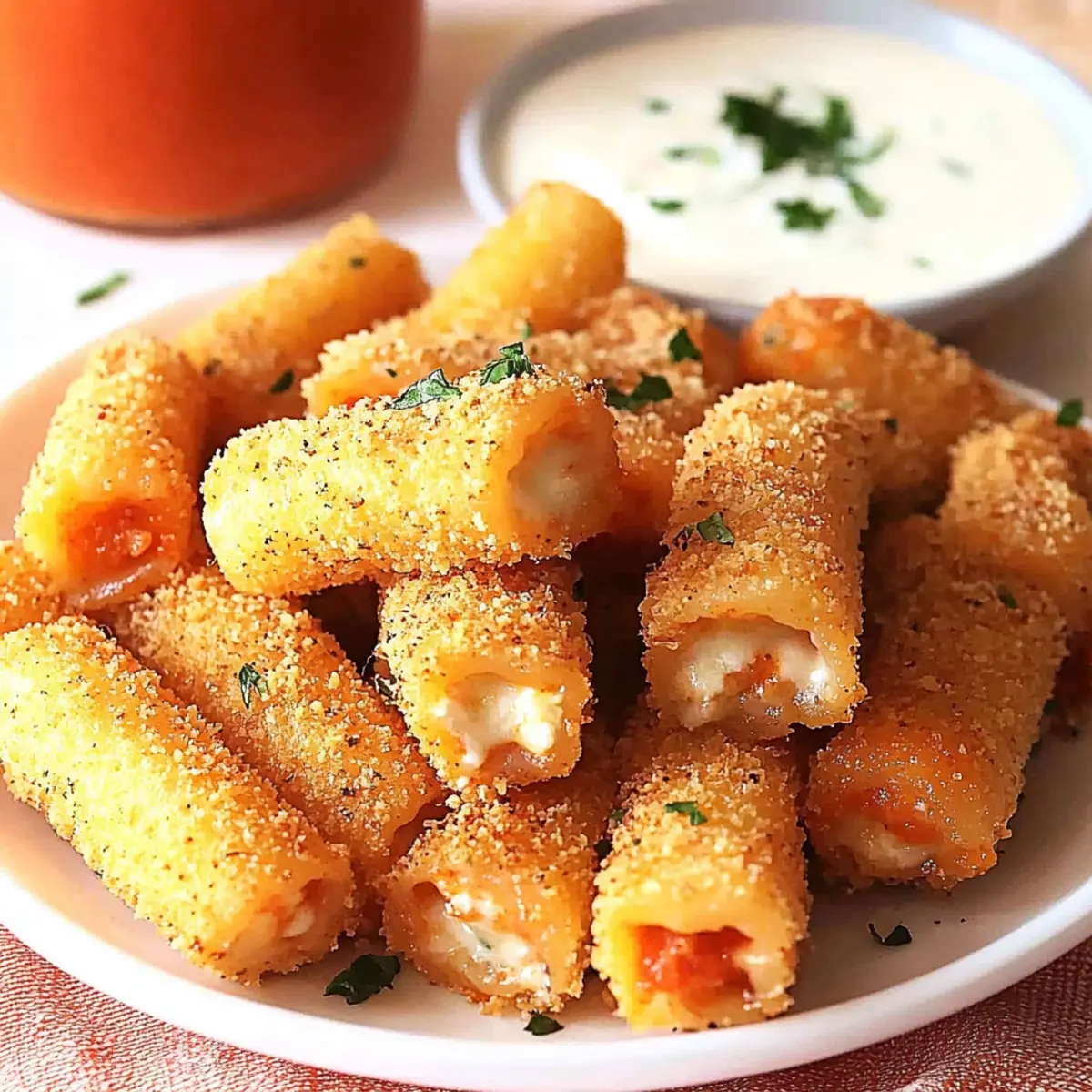 Olive Garden Air Fryer Stuffed Ziti Fritta Copycat