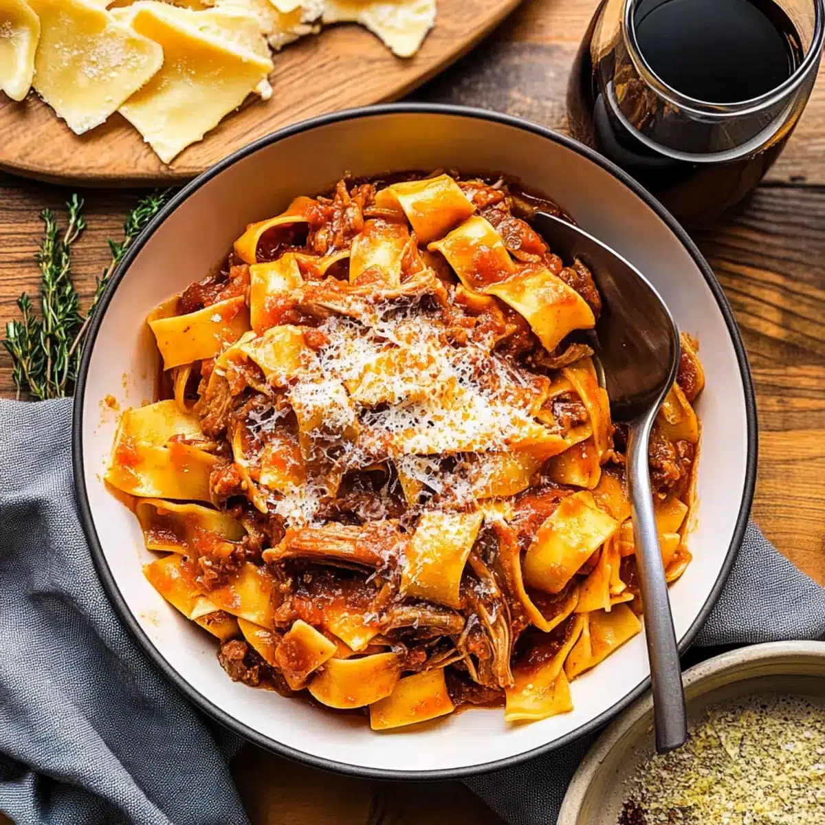 Braised Pork Ragu Pappardelle