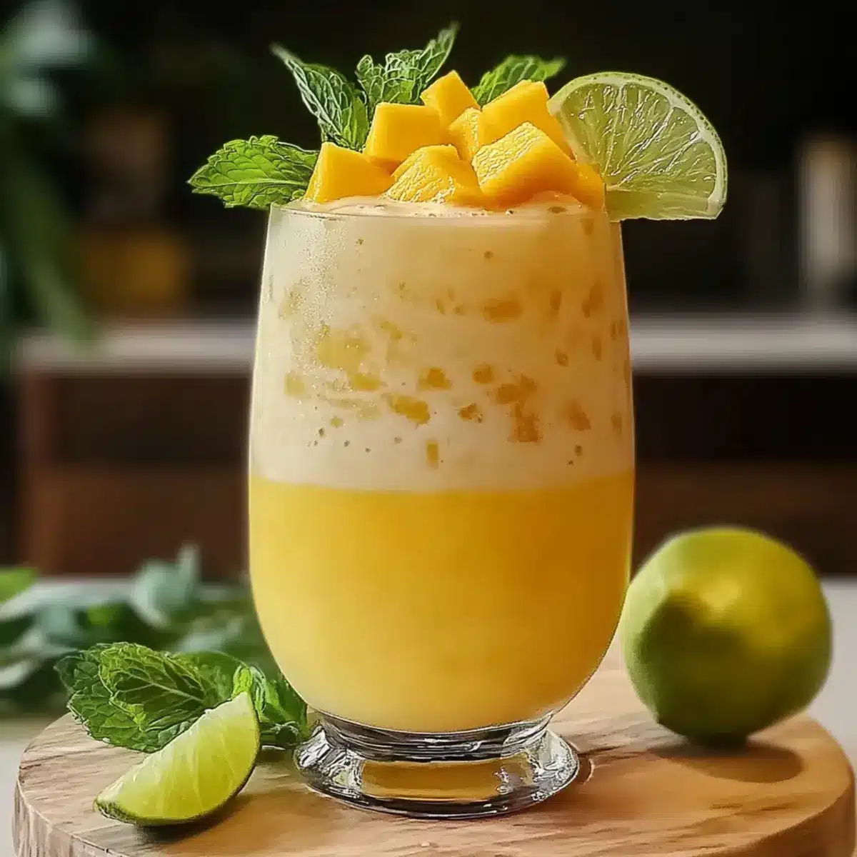Creamy Mango Colada Mocktail