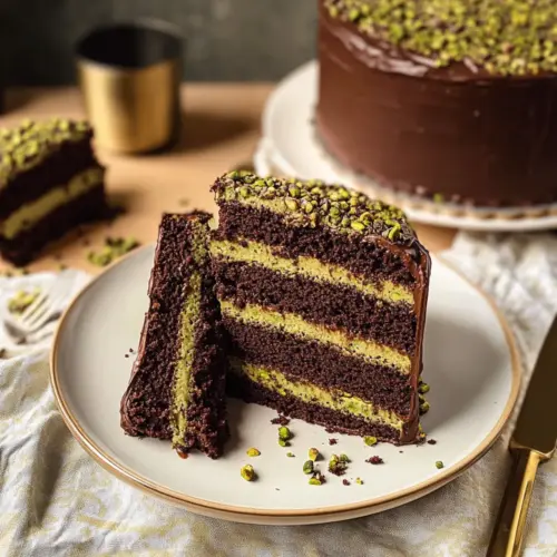 Dubai Chocolate Pistachio Cake