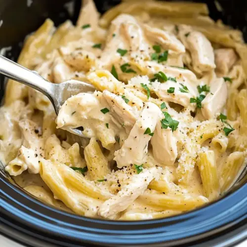 Crockpot Chicken Alfredo