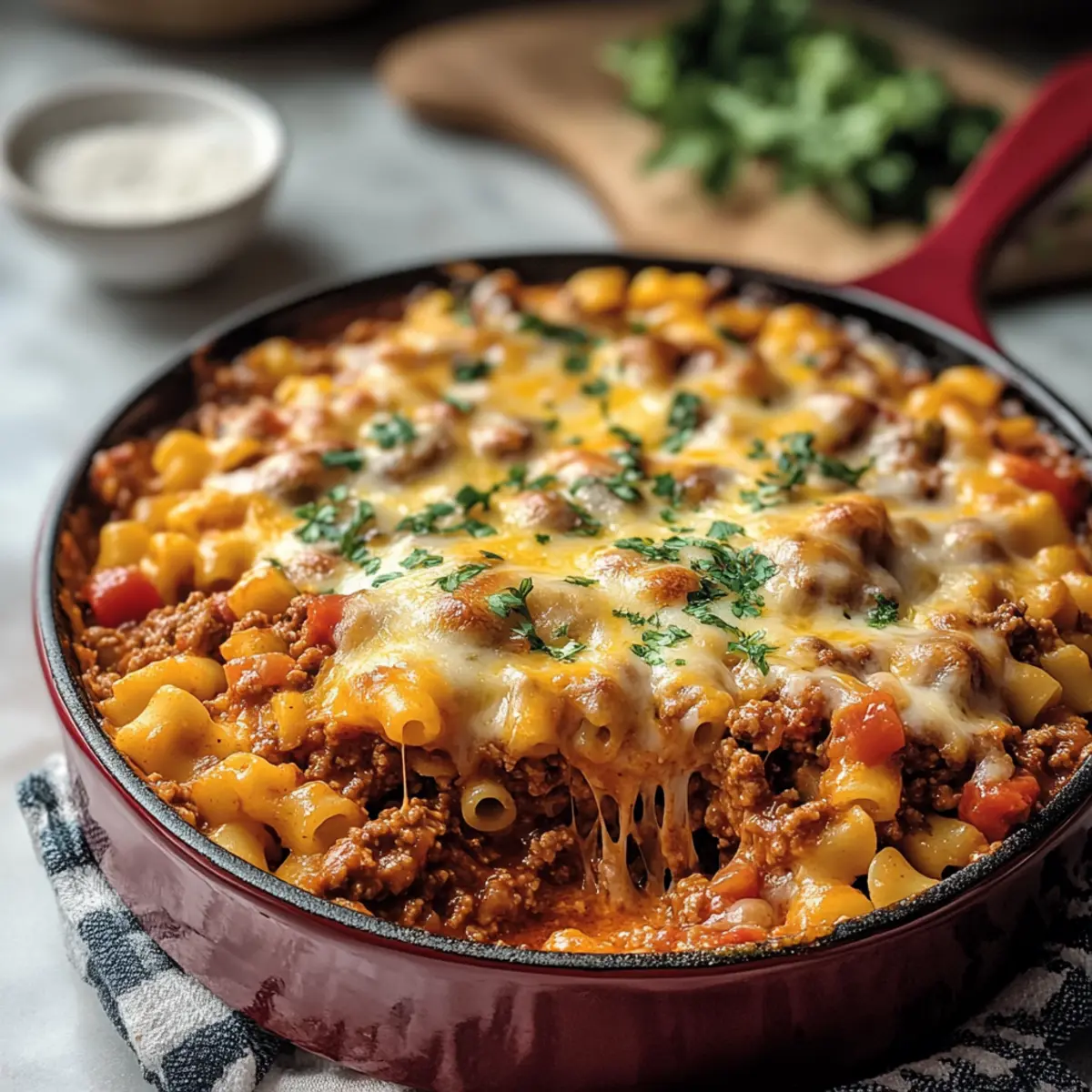 Sloppy Joe Ground Turkey Casserole